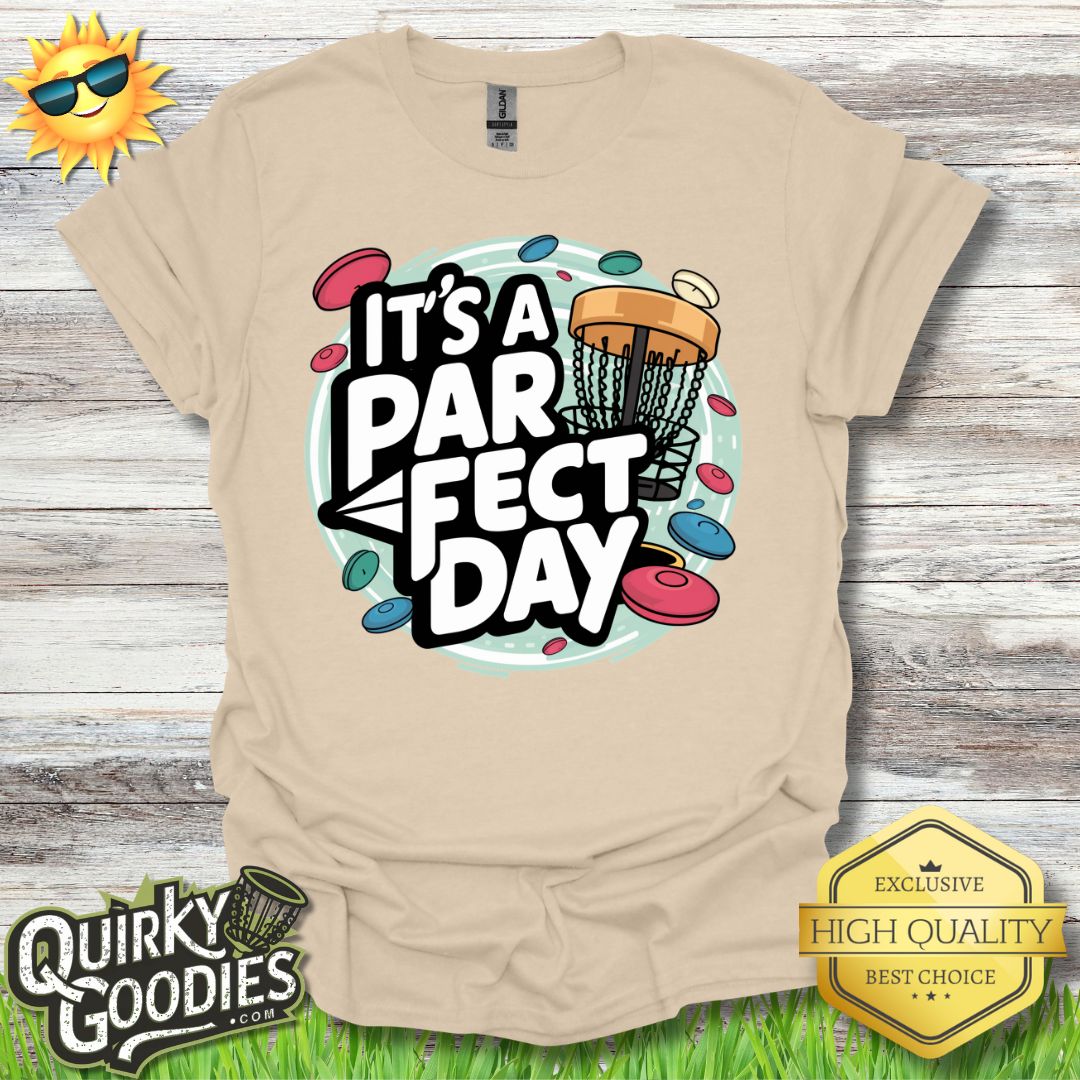 Funny Disc Golf Shirt - It's a PAR - fect Day - Unisex Jersey Short Sleeve Tee - Quirky Goodies