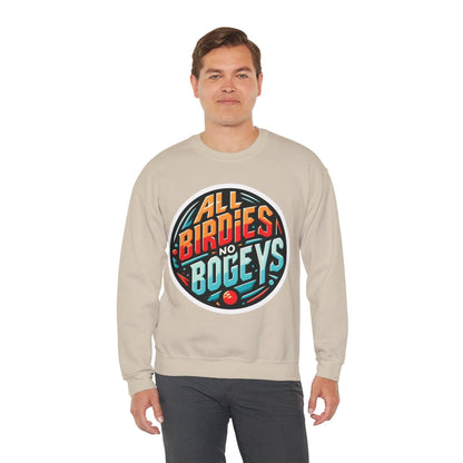 Funny Disc Golf Sweatshirt - All Birdies No Bogeys - Unisex Heavy Blend™ Crewneck Sweatshirt - Quirky Goodies