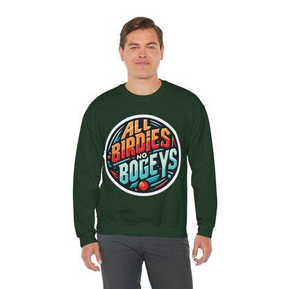 Funny Disc Golf Sweatshirt - All Birdies No Bogeys - Unisex Heavy Blend™ Crewneck Sweatshirt - Quirky Goodies