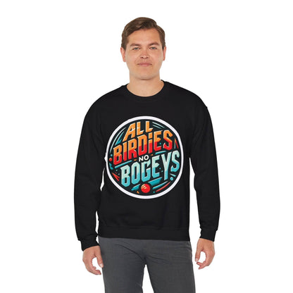 Funny Disc Golf Sweatshirt - All Birdies No Bogeys - Unisex Heavy Blend™ Crewneck Sweatshirt - Quirky Goodies