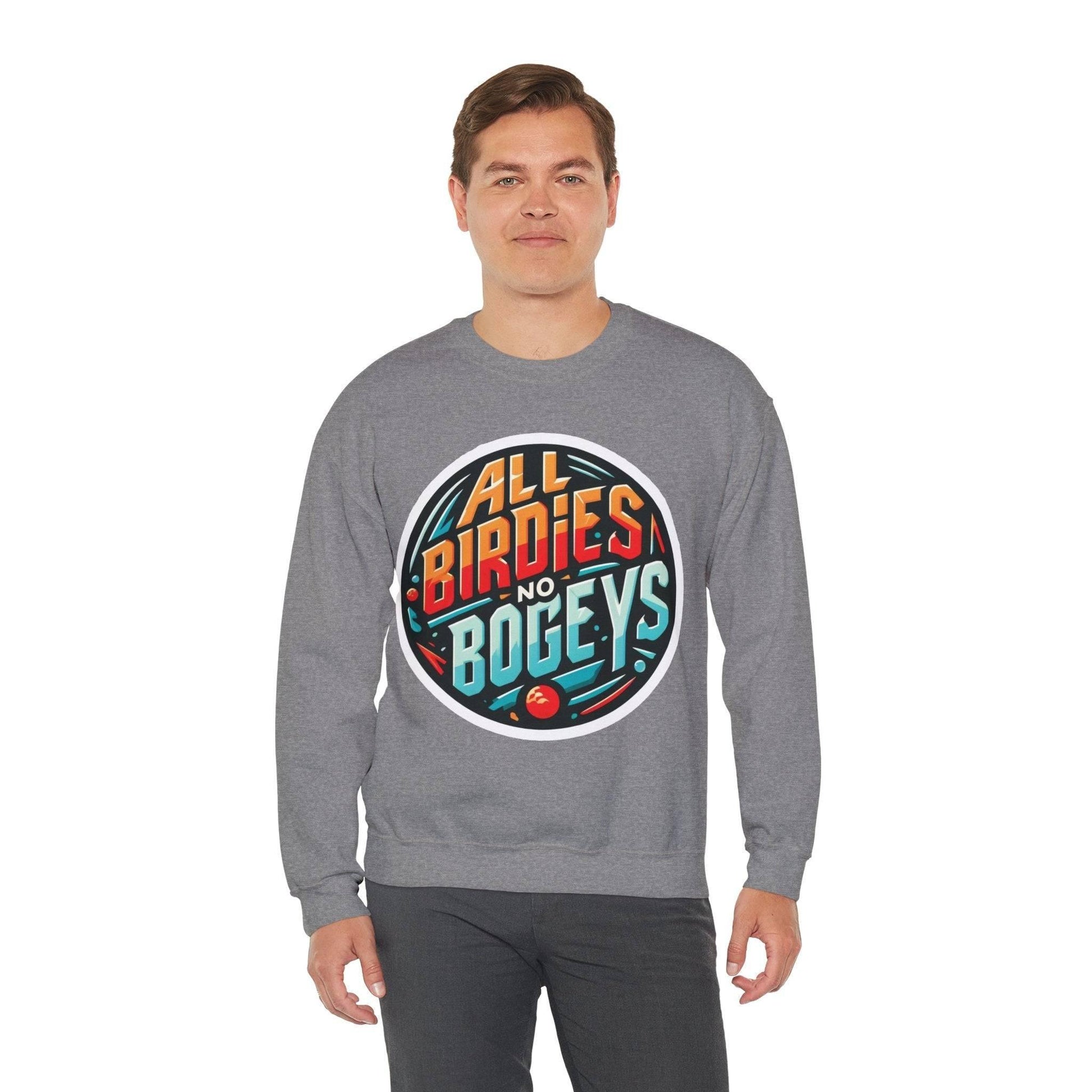 Funny Disc Golf Sweatshirt - All Birdies No Bogeys - Unisex Heavy Blend™ Crewneck Sweatshirt - Quirky Goodies