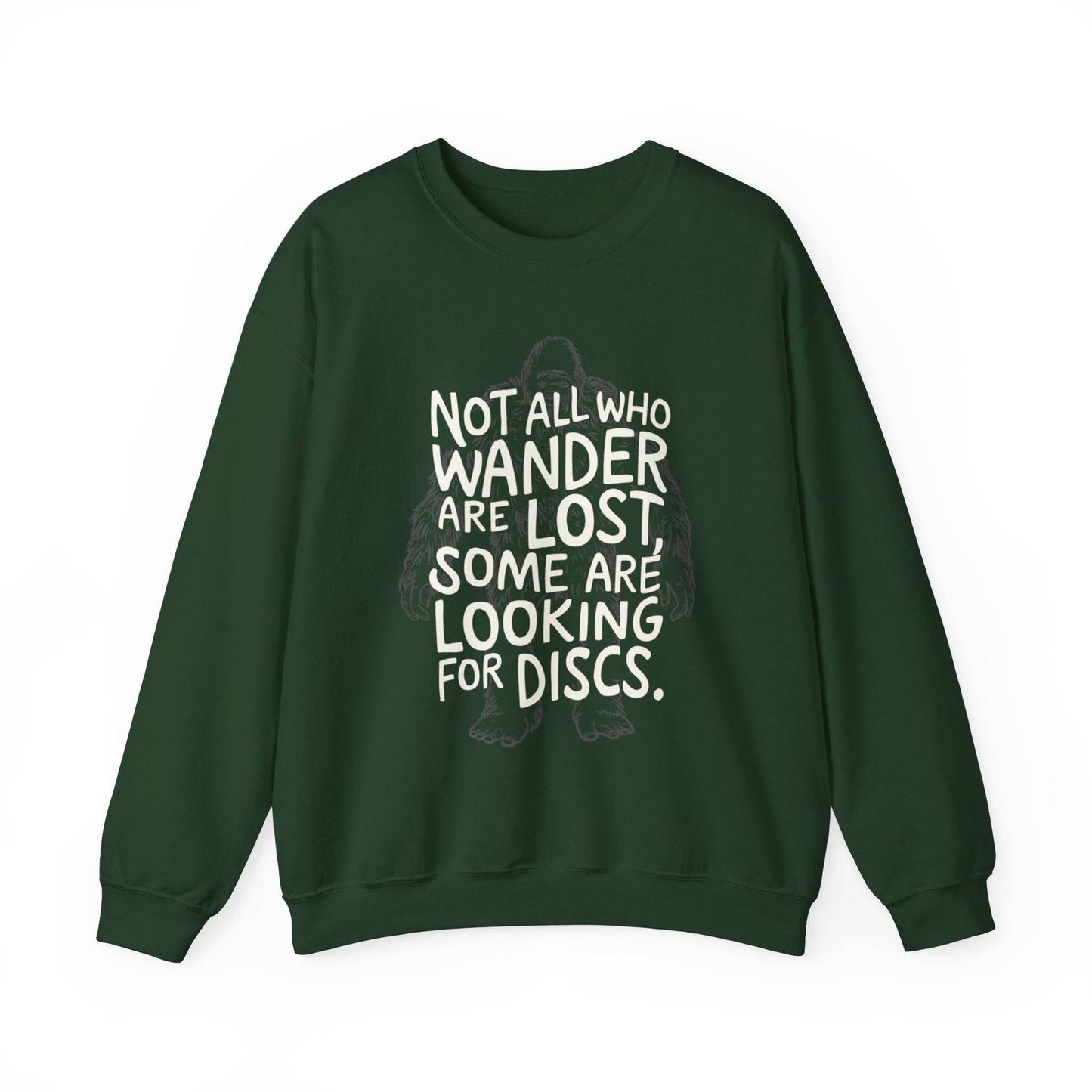 Funny Disc Golf Sweatshirt - Not All Who Wander Are Lost Some Are Looking For Discs - Unisex Heavy Blend™ Crewneck Sweatshirt - Quirky Goodies