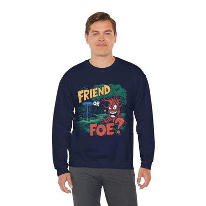 Funny Disc Golf Sweatshirt - Tree Friend or Foe - Unisex Heavy Blend™ Crewneck Sweatshirt - Quirky Goodies