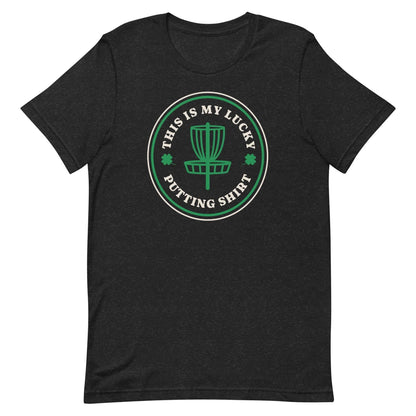 St. Patrick's Day - Disc Golf - "This is my lucky putting shirt" Unisex t-shirt - Quirky Goodies