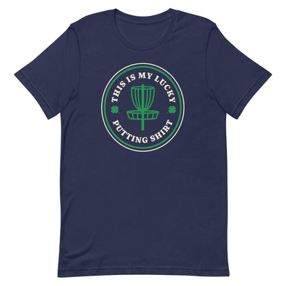 St. Patrick's Day - Disc Golf - "This is my lucky putting shirt" Unisex t-shirt - Quirky Goodies