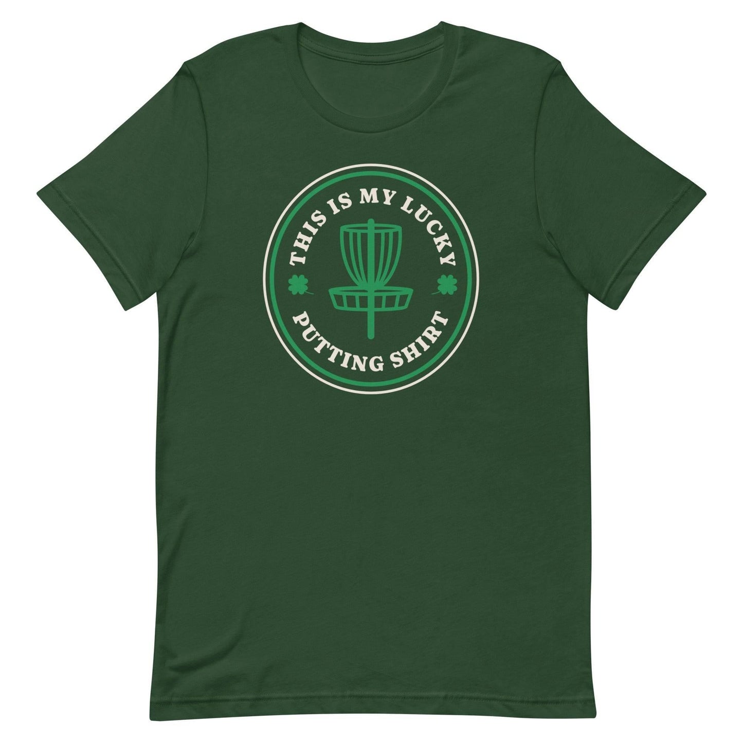 St. Patrick's Day - Disc Golf - "This is my lucky putting shirt" Unisex t-shirt - Quirky Goodies