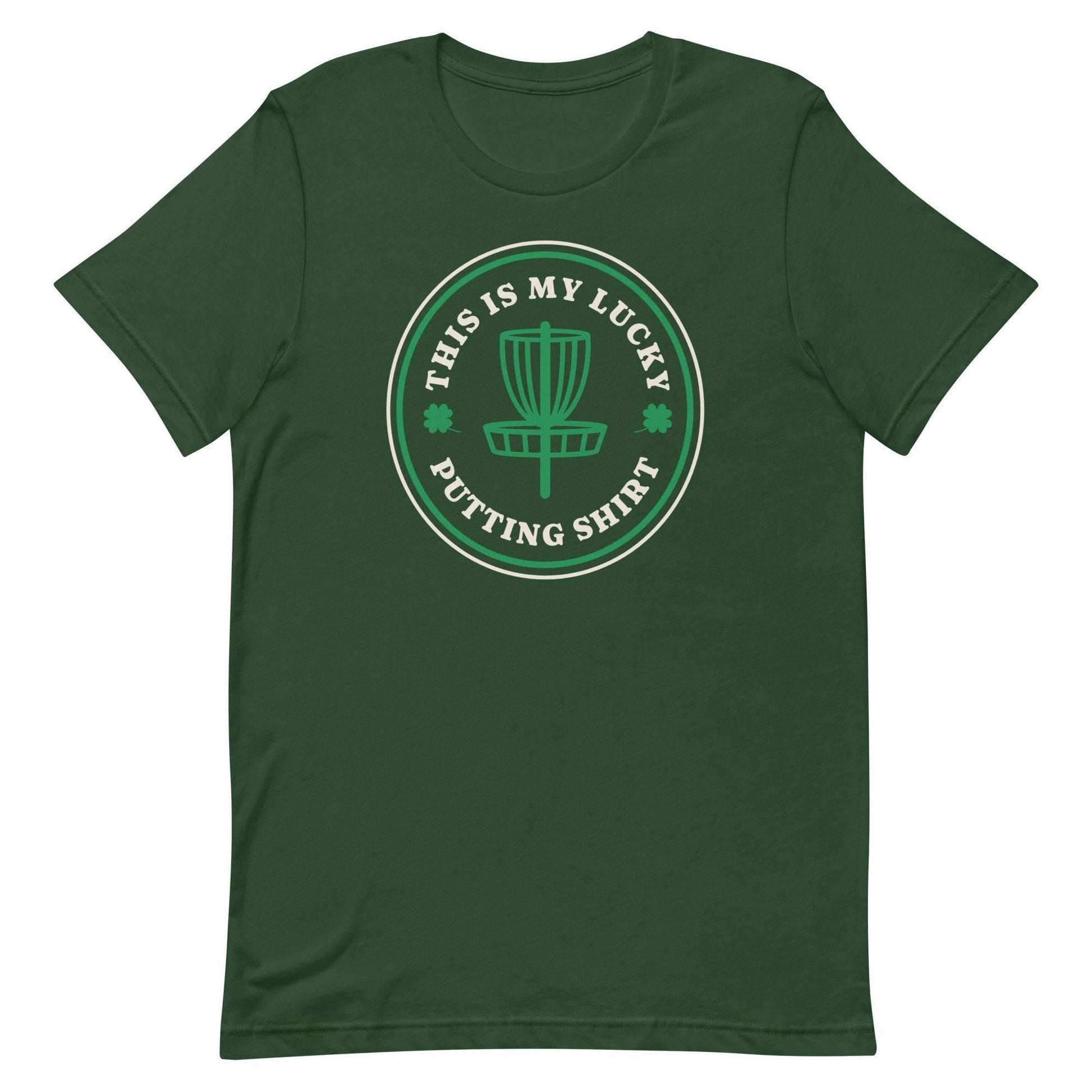 St. Patrick's Day - Disc Golf - "This is my lucky putting shirt" Unisex t-shirt - Quirky Goodies