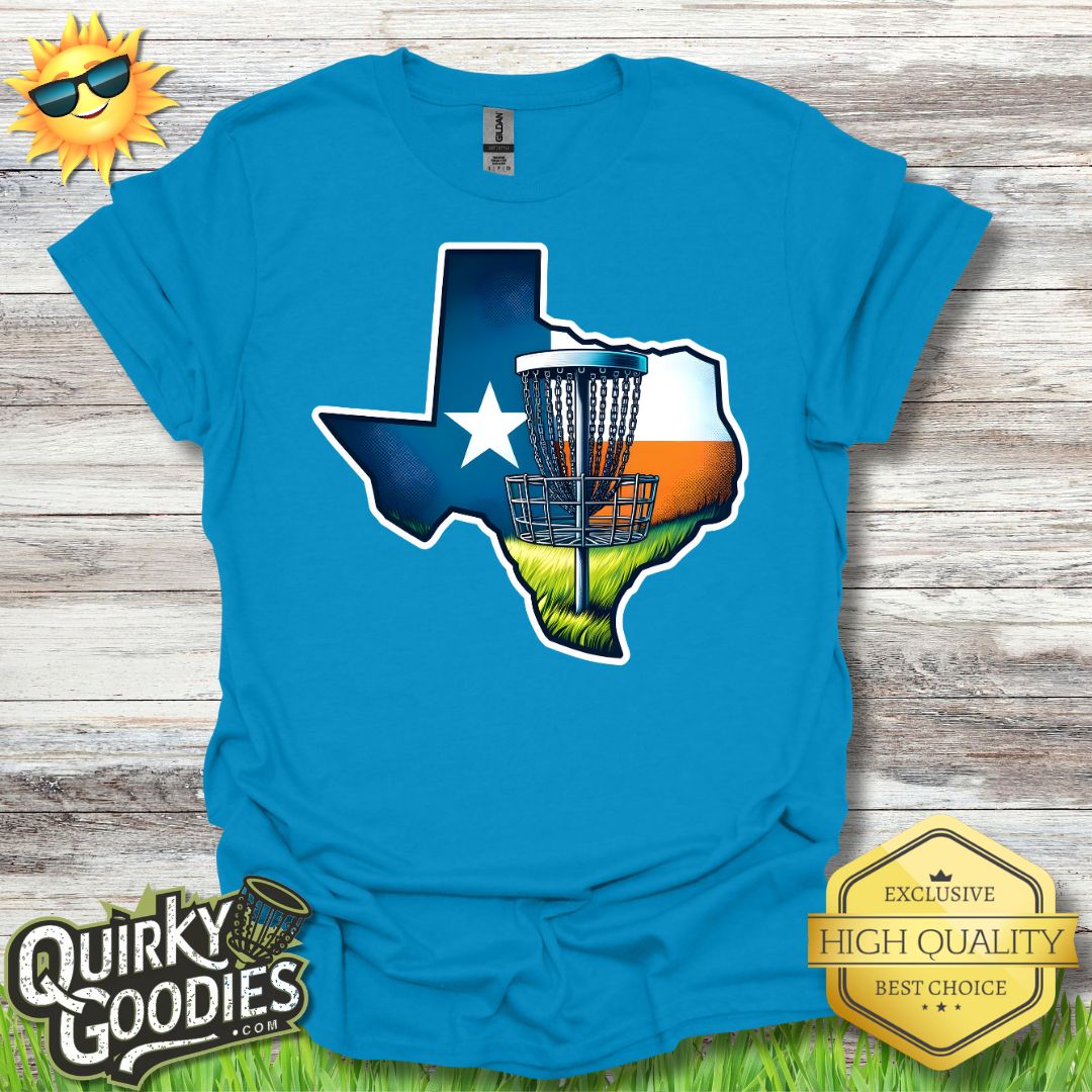 Texas Disc Golf Shirt T - Shirt - Quirky Goodies